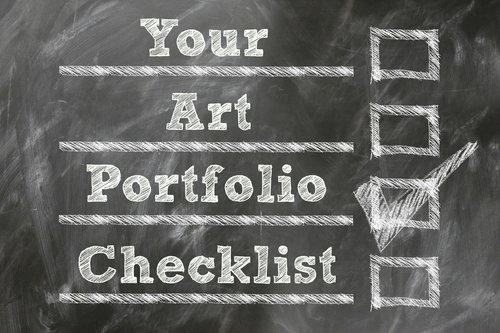 Your Art Portfolio Checklist. See it at www.ArtsyShark.com