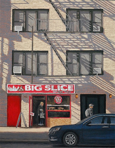 "The Big Slice" Pastel, 11" x 14" by artist Lisa Cunningham. See her portfolio by visiting www.ArtsyShark.com