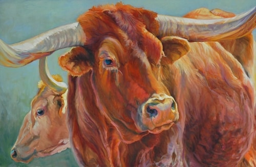 "The Mighty One" Oil, 36" x 24" by artist Diane Weiner. See her portfolio by visiting www.ArtsyShark.com