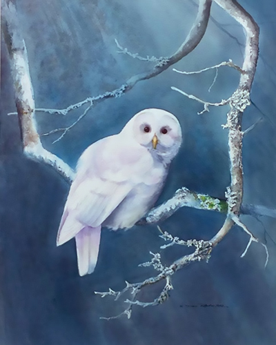 “White Sentry” Watercolor, 22” x 30” by artist Don Rankin. See his portfolio by visiting www.ArtsyShark.com