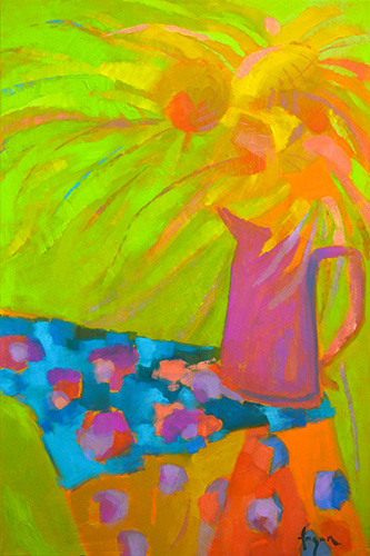 “Buckets of Love” Oil, 24” x 36” by artist Dorothy Fagan. See her portfolio by visiting www.ArtsyShark.com