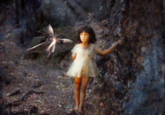 "Firefly Fairy" Metal Photo Print, 20" x 30" by artist Steve Slocumb. See his portfolio by visiting www.ArtsyShark.com