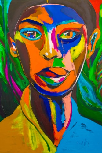 Expressive Mixed Media Portraits by Zabé I Artsy Shark