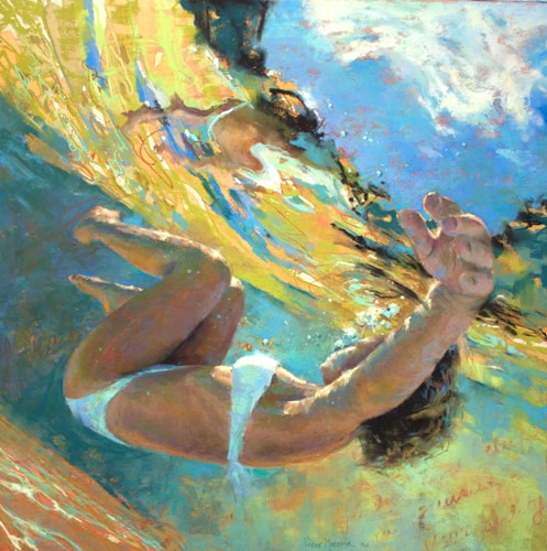 "Unbound" Pastel, 16" x 16" by artist Michele Poirier-Mozzone. See her portfolio by visiting www.ArtsyShark.com