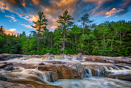 Photograph of the Lower Falls on Kancamagus Highway by artist Rick Berk.