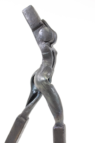 "Objectified" Forged Mild Steel, 15" x 10" x 6" by artist Monica Coyne. See her portfolio by visiting www.ArtsyShark.com