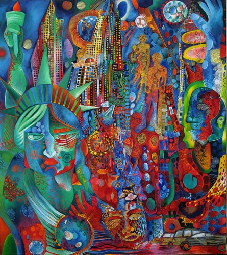 “The Dream of Liberty” Oil on Canvas, 31” x 35” by artist Elke Daemmrich. See her portfolio by visiting www.ArtsyShark.com