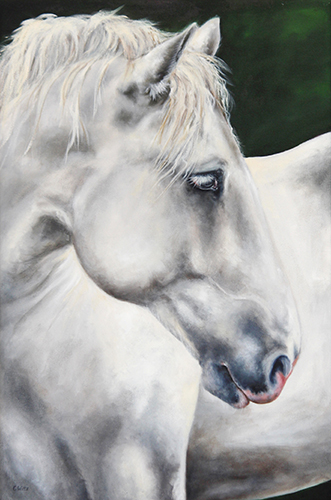 "Vulcan" Oil, 60cm x 90cm by artist Clea Witte. See her portfolio by visiting www.ArtsyShark.com
