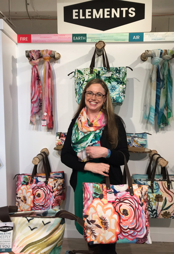 Licensed Artist Cherish Flieder at the Atlanta Gift Market