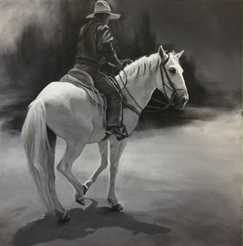 “La Esperanza” Acrylic on Canvas, 40” x 40” by artist Rose Hohenberger. See her portfolio by visiting www.ArtsyShark.com