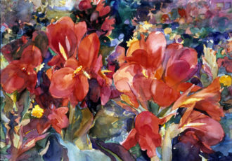 “Cantata” Watercolor, 30” x 22” by artist Ellen Jean Diederich. See her portfolio by visiting www.ArtsyShark.com