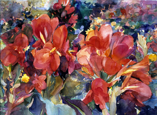 “Cantata” Watercolor, 30” x 22” by artist Ellen Jean Diederich. See her portfolio by visiting www.ArtsyShark.com
