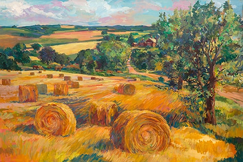 “Rolling Hills” Acrylic, 60” x 40” by artist Ellen Jean Diederich. See her portfolio by visiting www.ArtsyShark.com