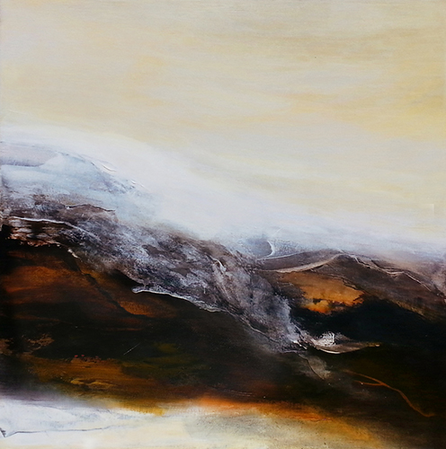 “Émergence” Acrylic on Canvas, 30” x 30” by artist Nathalie Marcotte. See her portfolio by visiting www.ArtsyShark.com