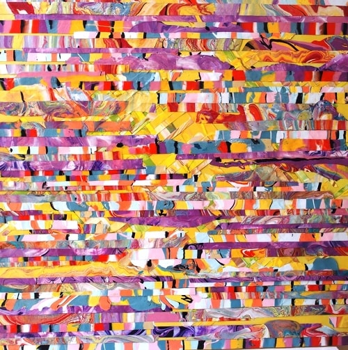 "Gelati" Acrylic on Canvas, 91" x 91" by Artist Julee Latimer. See her portfolio by visiting www.ArtsyShark.com