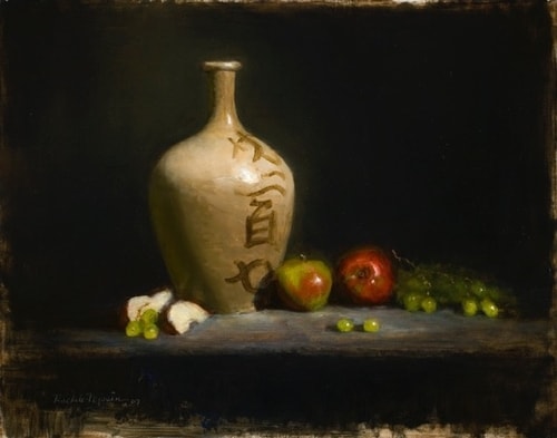 "Chinese Jug" Oil on Panel, 20" x 16" by artist Rachele Nyssen. See her portfolio by visiting www.ArtsyShark.com