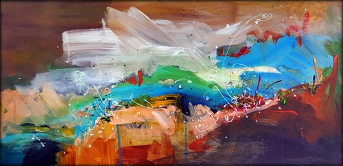 “Tillicum Lately” Acrylic on Canvas, 30” x 15” by artist Heather W. Ernst. See her portfolio by visiting www.ArtsyShark.com