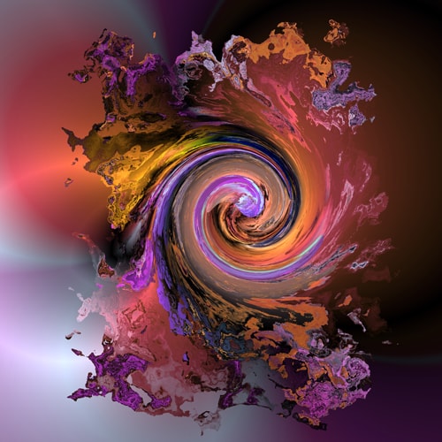 "Rainbow Complex" Digital Algorithmic, 36" x 36" by artist Claude McCoy. See his portfolio by visiting www.ArtsyShark.com