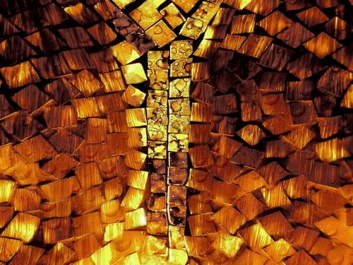 "Amber Cell" (Abstract Vision Collection) Photography on Framed Dibond, 66cm x 50cm