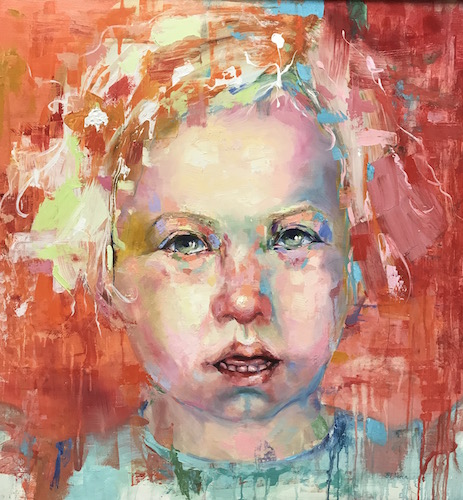 "Beatrice" Oil on Panel, 30" x 32"