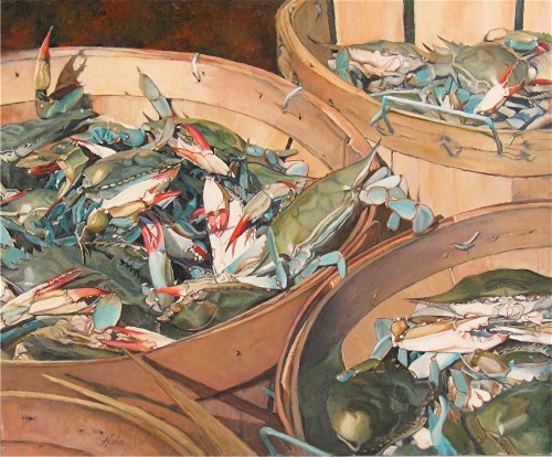 "Bushels of Crabs" Oil, 24" x 20"