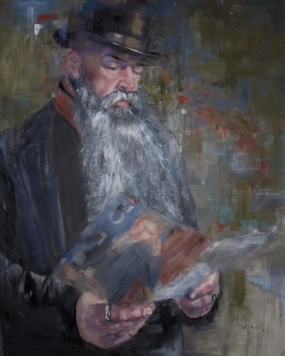 "Chevalier" Oil on Canvas, 48" x 60"