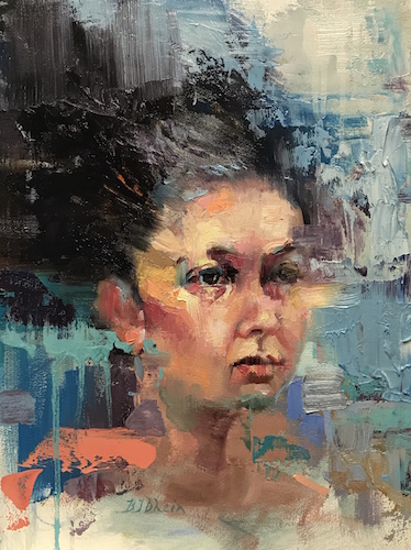 "Elyse" Oil, 12" x 16"