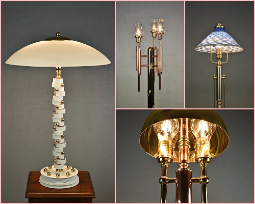 Handmade lighting fixtures by John Garloff