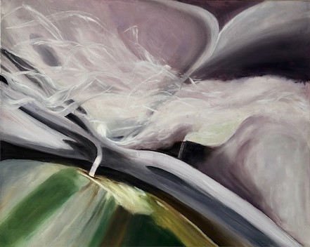 "Energy Infusion" Oil, 20" x 16" by Artist Ginna Heiden