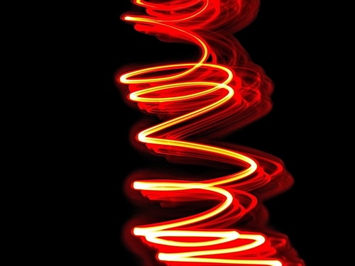 "Lights Twister" (LightStract Painting Collection) Photography on Framed Dibond, 40cm x 30cm
