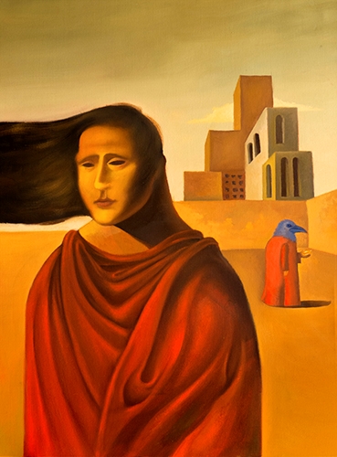 “Melancholy” Oil on Canvas, 24” x 32” by artist Ruben Cukier. See his portfolio by visiting www.ArtsyShark.com