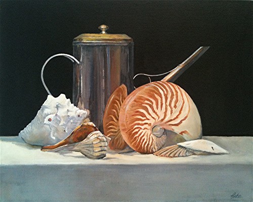 "Nautilus Reflections" Oil, 20" x 16"