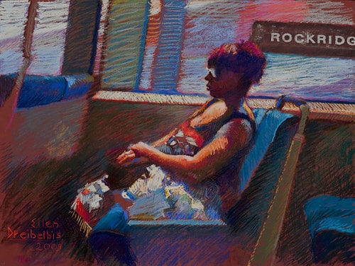 “Rockridge” Pastel, 30” x 24” by artist Ellen Dreibelbis. See her portfolio by visiting www.ArtsyShark.com