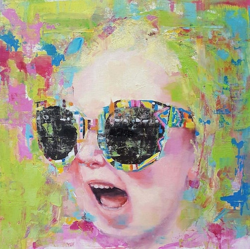 "Stella" Oil, 24" x 24"