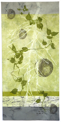 “Taking Root” Mixed Media, Fiber-Based, 19.5” x 40”