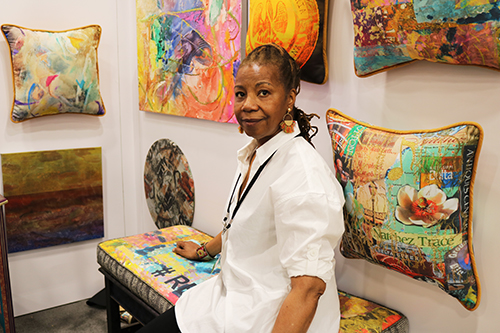 Designer Veretta Garrison-Moeller creates art that is translated into interior furnishings