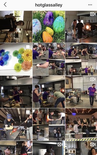 Instagram feed Hot Glass Alley