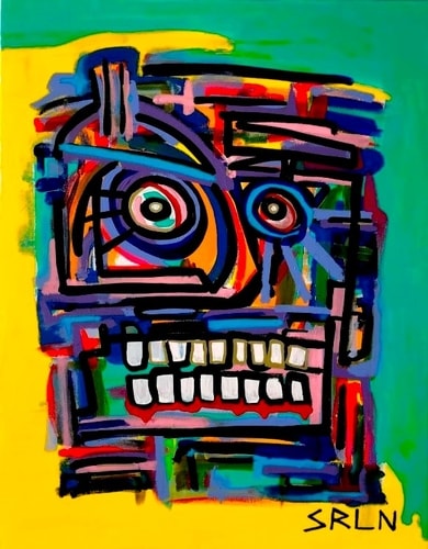 Untitled Head, Acrylic on Canvas, 18” x 24”