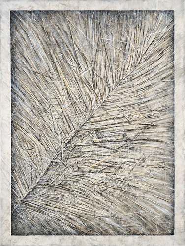 "The Power of Passion V" Botanical Mixed Media with Frame, 36" x 48" x 2"
