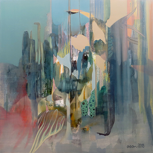 “Under the Sea” Oil on Canvas, 35” x 35”
