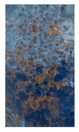 "Kintsugi" Resin with Mica Pigments, 24" x 36" by Artist Susan Stokes