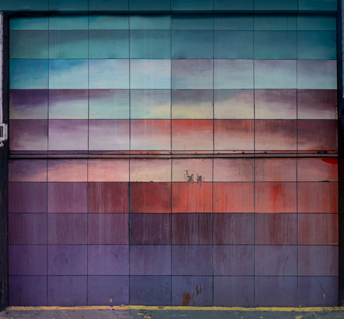 “Garage Door, Chinatown, New York City” Digital Photograph, 73” x 68”