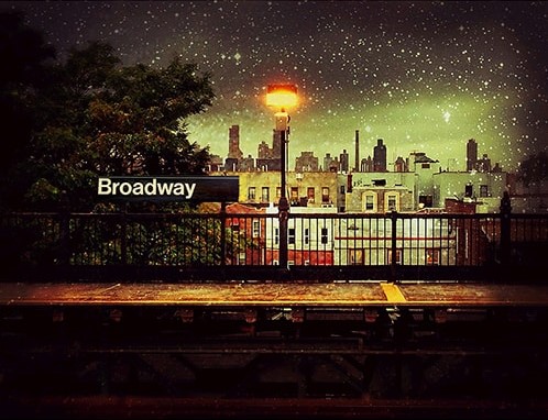 "Broadway" New York City altered photograph by Alex Benjamin