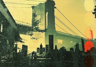 "Brooklyn Bridge Skyline Composite - Photographic Print, Various Sizes