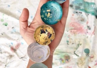 Handpainted eggshells by artist Elisa Sheehan
