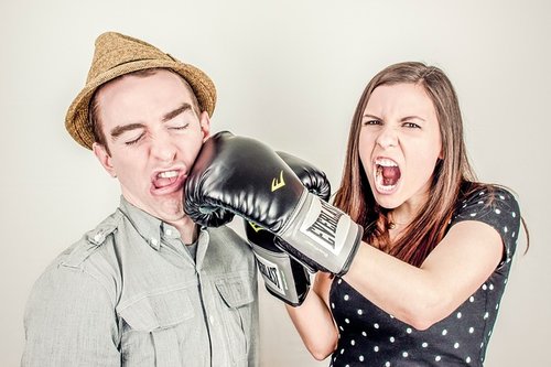 Knocking him out with boxing gloves