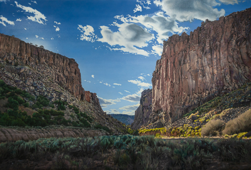 Oil painting of Diablo Canyon by Jonathan Keeton