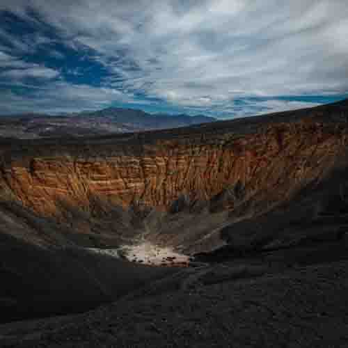 "Ubehebe Crater" Photograph of the Ubehebe Crater by Steve Bennett
