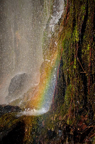 "Rainbow in the Falls" Photography by Tom Kostes