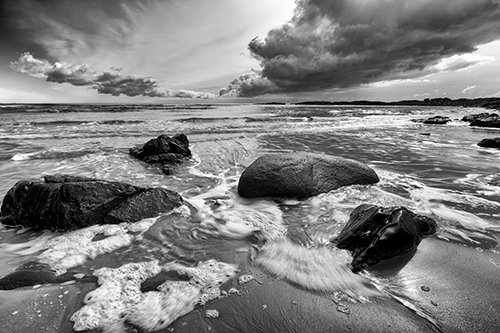 Photograph of a storm over Marginal Way in Ogunquit, Maine by Cheryl Harris